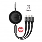 Baseus CAMJ010201 100W τριπλό αναδιπλούμενο καλώδιο USB-C γρήγορη φόρτιση μεταφορά δεδομένων